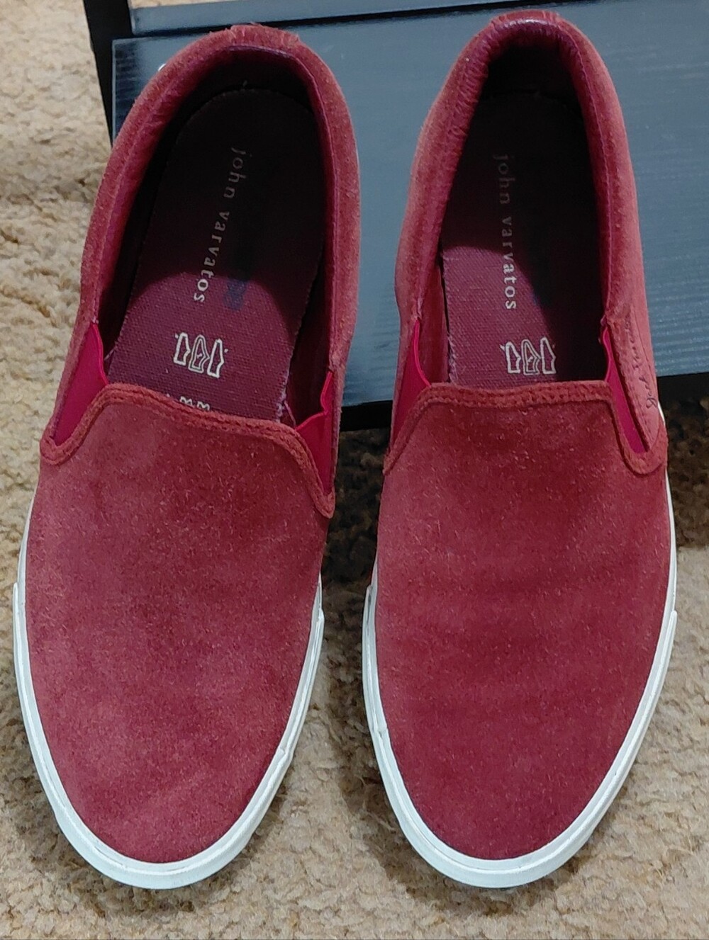 Converse x John Varvatos Deck Star '67 Slip-On Red Suede Men's 9.5 or Women's 11